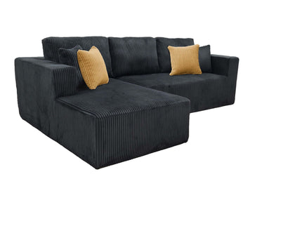 L - Shape Full Compressed Upholstered Sectional