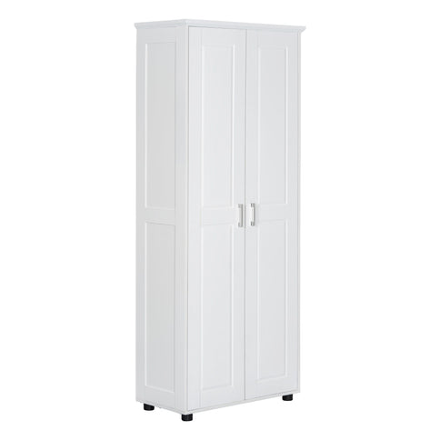 Storage Cabinet With Adjustable Shelves, 2 Doors, Rectangle Design For Bathroom
