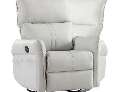360° Modern Small Rocking Swivel Recliner Chair With Side Pocket