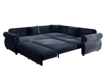 L-Shaped Sofa Couch With Pull-Out Bed