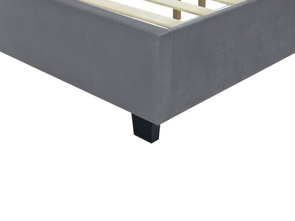 Upholstered Platform Bed With Big Headboard