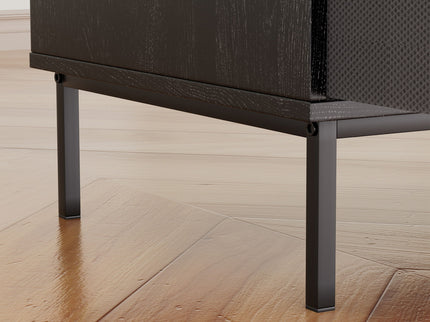 Grain Record Player Stand, Media Console With Speaker Shelf & 2 Drawers