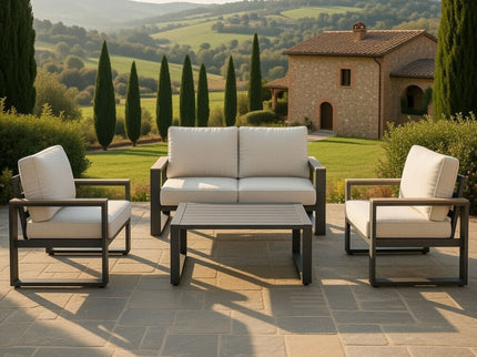 Modern Outdoor Sofa Set With Coffee Table