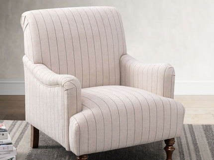 Sylvia - Striped Arm Chair - Natural