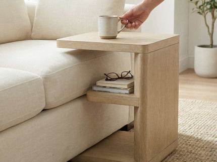 Chairside Table - Tan