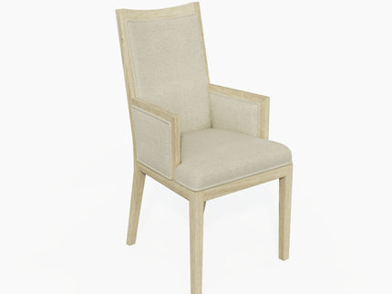 Adeline - Upholstered Arm Chair - Natural Wood Wash