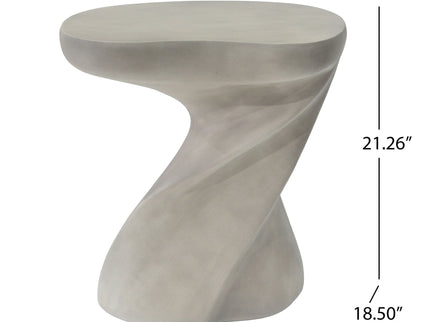Twisted Sculptural Side Table Indoor / Outdoor