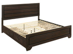 Dark Brown / 4 Pc. Bed, Nightstand, Dresser, Mirror / King