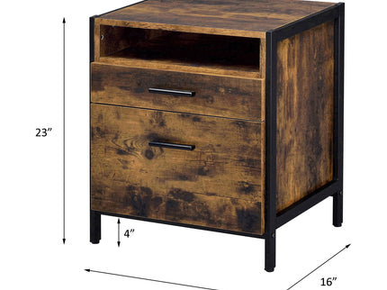 Juvanth - Rustic Nightstand - Oak