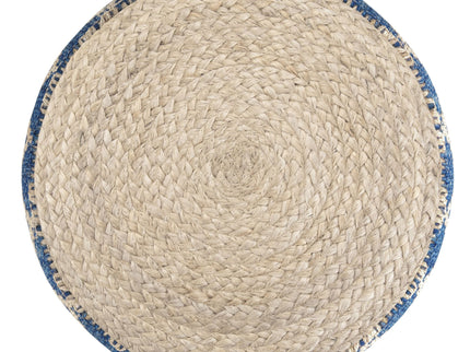 Edgeley - Handcrafted Round Pouf