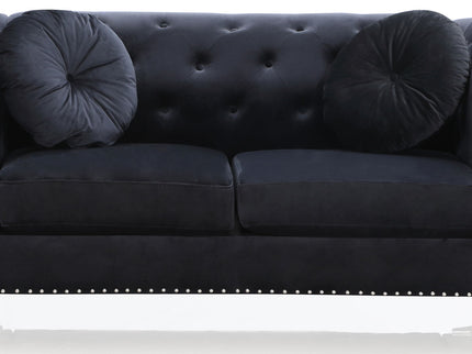Stylish Sloped Arm Loveseat
