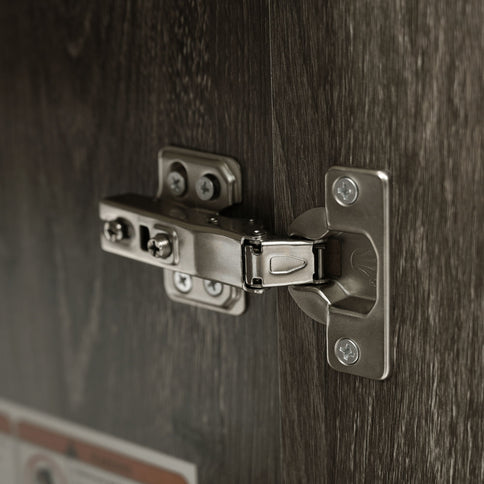 Bathroom Vanity With Sink, Freestanding Wood Grain Cabinet With Storage