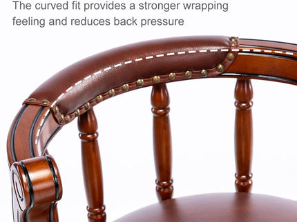 Swivel Cow Top Wooden Bar Stool, 360 Degree Swivel Bar Height Chair With Backs For Home Kitchen Counter