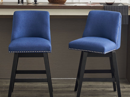 Upholstered Swivel Bar Stool