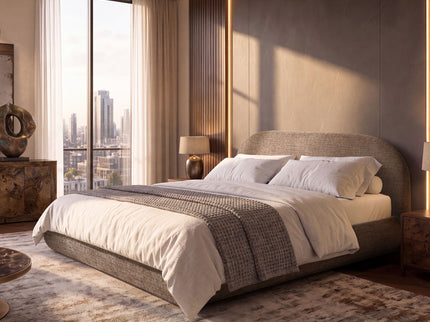 Archie Puffy Grounded - Upholstered Platform Bed