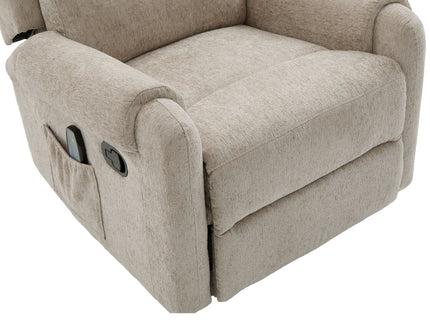 Manual Recliner Massage Chair With Swivel Rocker, 8 Massage Modes, Side Storage Pocket