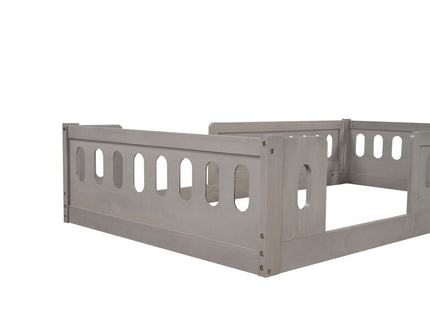 Platform Bed With Guardrail