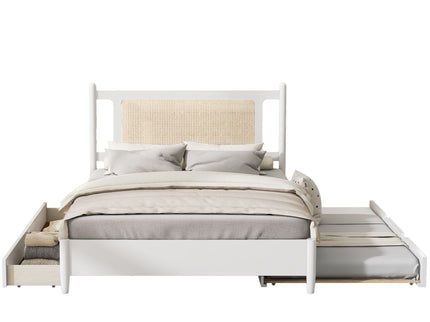 Platform Bed With 2 Big Drawers & Trundle