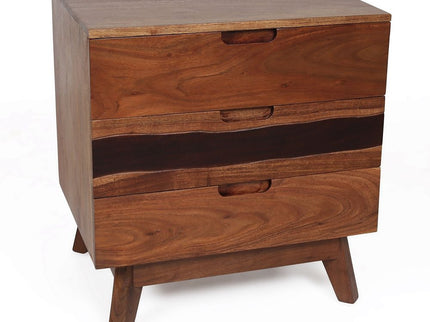 Nightstand Natural Wood - Brown