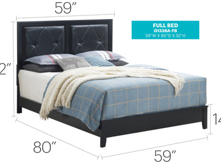 Padded Headboard Bed