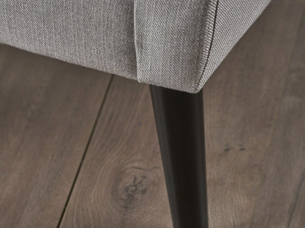 Radiantize - Upholstered Fabric Club Chair With Square-Off Back And Button Tufted
