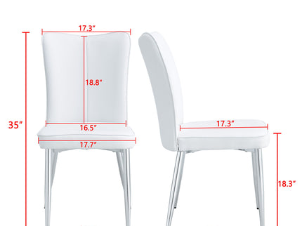 Minimalist Style Minimalist Dining Chairs With Metal Legs