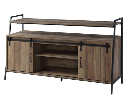 Rashawn - Rustic TV Stand - Oak