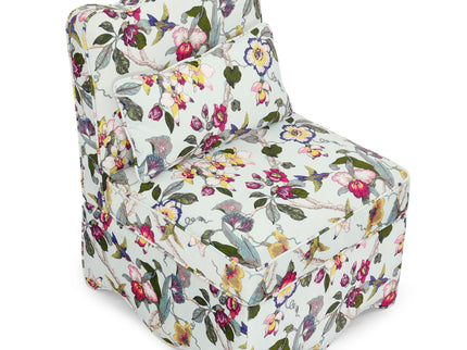 Stylish Flannel Dining Chair With Soft Cushion And Backrest