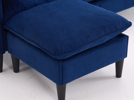 Convertible Combination Sofa With Footstools With Storage