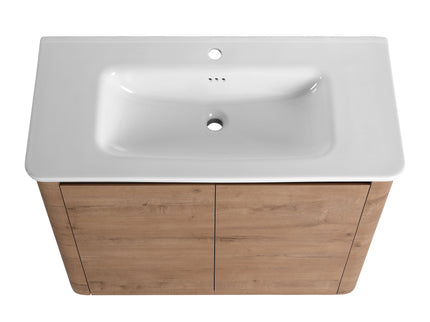 Freestanding Bathroom Vanity With Sink & 2 Soft Close Doors