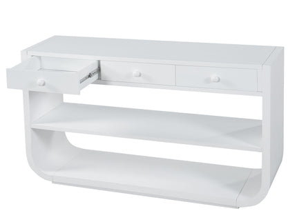 Console Table With 3 Soft Close Drawers & 2 Open Shelves