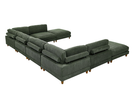 Modern Modular Sectional With Adjustable Back Support