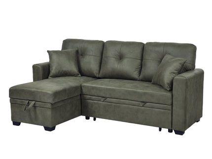 Sectional Sofa With Pull Out Bed, Reversible Chaise