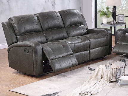 Modern Reclining Sofa With Padded Seat And Backrest