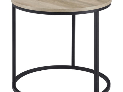 Arrize - Round Side End Table - Pine Wood
