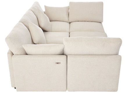 Sectional Sofa Modular U-Shaped With Ottoman & USB Ports