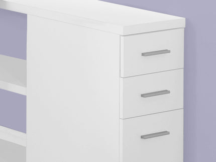 Computer Desk, Home Office, Corner, Left, Right Set - Up, Storage Drawers, L Shape, Laptop, And Contemporary & Modern
