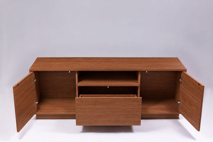 TV Stand For TVs Up To 65" With 2 Doors, 1 Drawer And 1 Open Shelf