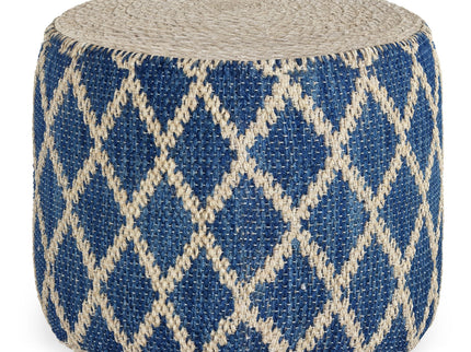 Edgeley - Handcrafted Round Pouf
