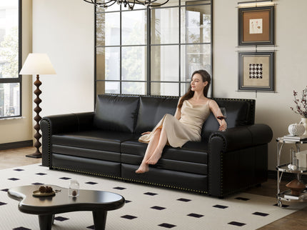 Chesterfield Sofa & Pull Out Bed