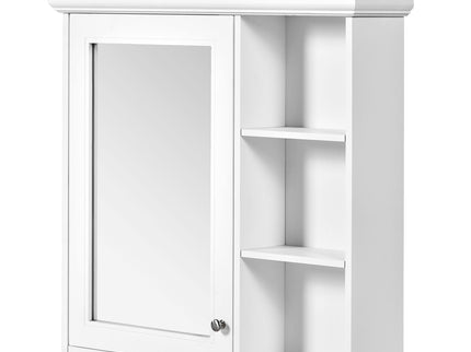 Wall Mounted Bathroom Medicine Cabinet With Mirror And Adjustable Storage With Soft Close Hinges