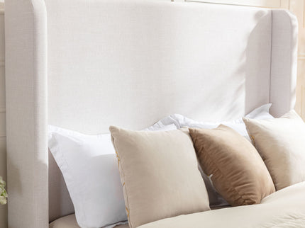 Hayden - Upholstered Wingback Bed With Tall Headboard