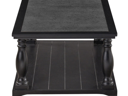 Farmhouse Rectangular Coffee Table With 2 Tiers