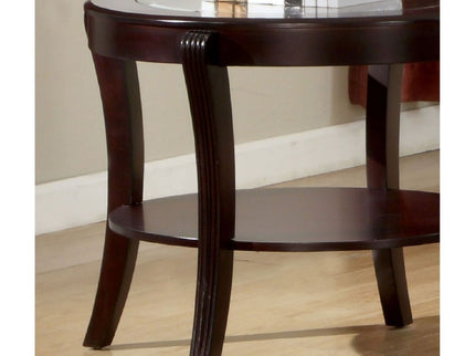 Contemporary Table With Open Lower Shelf