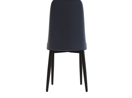 Modern Dining Chair With Cushions And Metal Legs