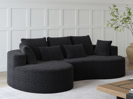Curved Oversized Sectional Sofa With Extra Deep Seat