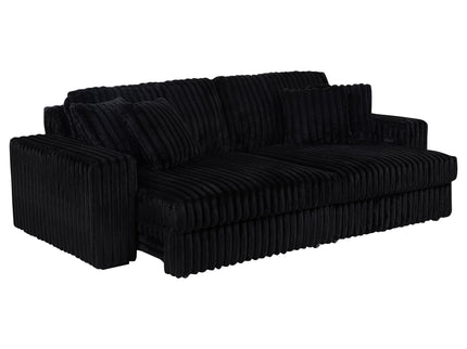 Clifford - Upholstered Dual Power Chaise Sofa - Black