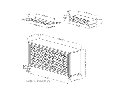 Cross - Glam Dresser - Champagne