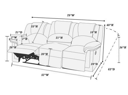 Modern Living Room Set, Cushion Backrest And Pillow Armrest