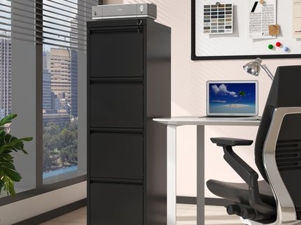 Steel Drawer Vertical File Cabinet With Lock For A4 Legal / Letter Size